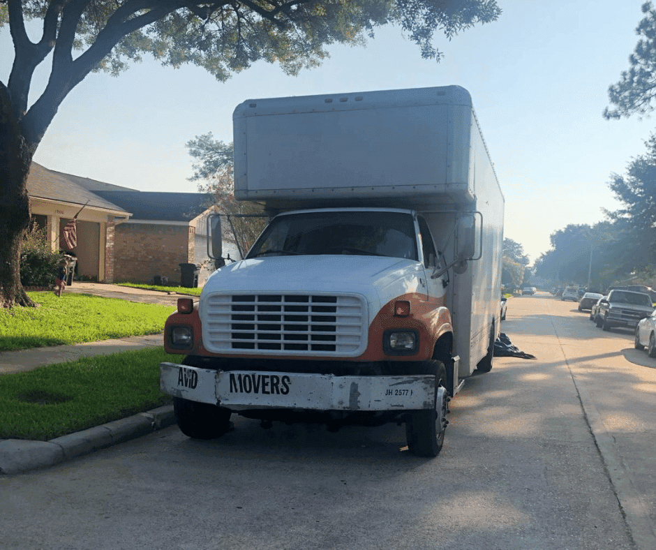 Moving truck ready for a local move in Houston